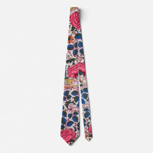 Cravate Rose et Bird, William Morris