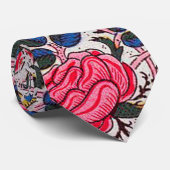 Cravate Rose et Bird, William Morris (Roulé)