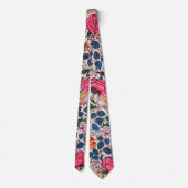 Cravate Rose et Bird, William Morris (Dos)