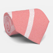 Cravate Rose et blanc (Roulé)