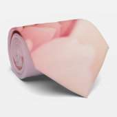 Cravate rose et blanc Dahlia (Roulé)