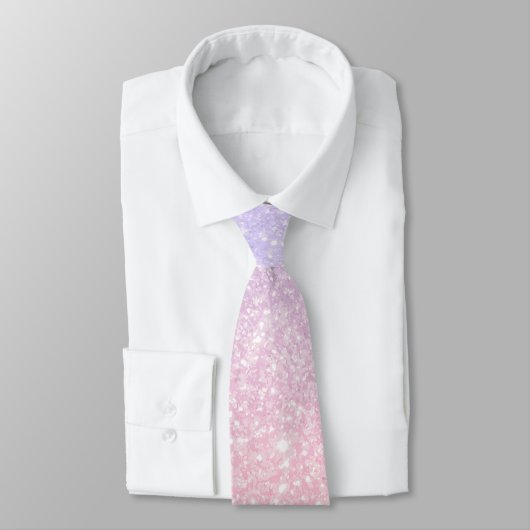 Cravate Rose Et Bleu Pastel Chimmery Dreamy Motif (Attaché)