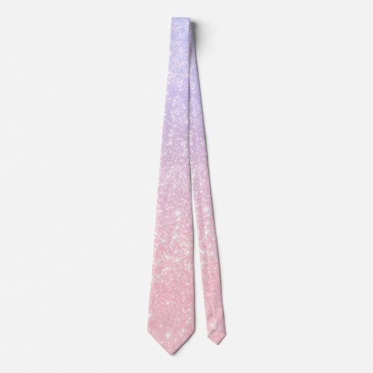 Cravate Rose Et Bleu Pastel Chimmery Dreamy Motif (Devant)