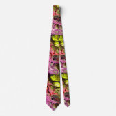 Cravate rose et chartreuse (Devant)