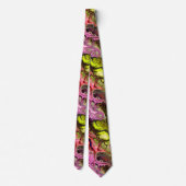 Cravate rose et chartreuse (Dos)