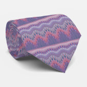 Cravate Rose et motif abstrait géométrique pourpre de (Roulé)