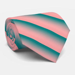 Cravate Rose et Turquoise