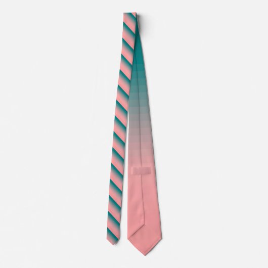 Cravate Rose et Turquoise (Dos)