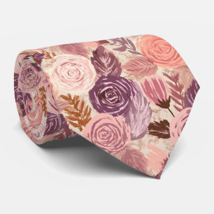 Cravate Rose Fleur Tenue de mariage pour hommes Vignoble