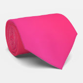 Cravate rose fluorescente (Roulé)
