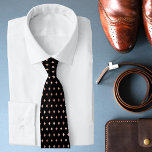 Cravate Rose Gold Diamond Pattern Stylish Modern Chic<br><div class="desc">This luxury design features an elegant rose gold diamond pattern on a black background #rosegold #diamond #luxury #luxe #fashion #fashionable #stylish #trendy #ties #suitaccessories #accessories #gift #gifts #giftsforhim #giftsforguys #giftsformen #birthday #birthdaygifts #fathersday #fathersdaygifts</div>