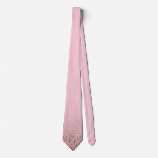 Cravate Rose Gold Parties scintillant Élégant Modèle moder (Devant)