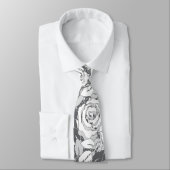 Cravate rose gris (Attaché)
