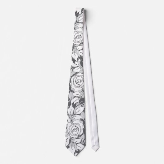 Cravate rose gris (Devant)