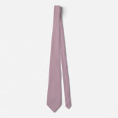 Cravate Rose gris rose pâle uni (Devant)