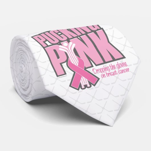 Cravate rose (hockey) (Roulé)