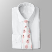 Cravate rose idiote de porc (Attaché)