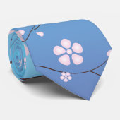 Cravate Rose japonais (Roulé)