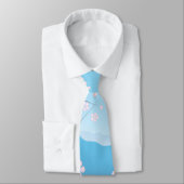 Cravate Rose japonaise (Attaché)