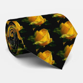 Cravate Rose jaune (Roulé)