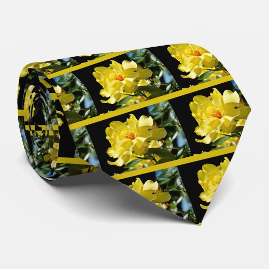 Cravate Rose jaune (Roulé)