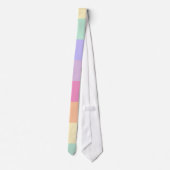 Cravate Rose Jaune Orange Bleu Vert Violet Femme Hommes (Dos)