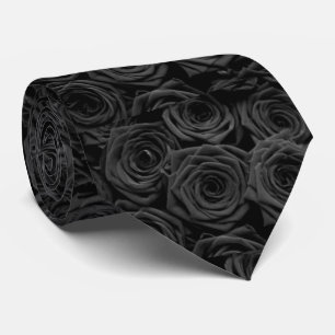 Cravate rose noir