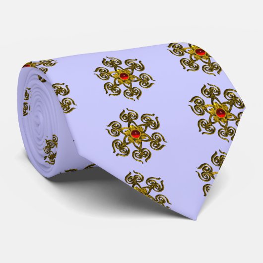 Cravate ROSE OR RUBY, Bleu clair (Roulé)
