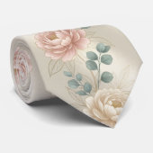 Cravate Rose Pâle Douce Élégante (Roulé)