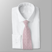 Cravate Rose Pâle Pastel Doux Points Dorés Motif Pailleté (Attaché)