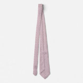 Cravate Rose Pâle Pastel Doux Points Dorés Motif Pailleté (Dos)
