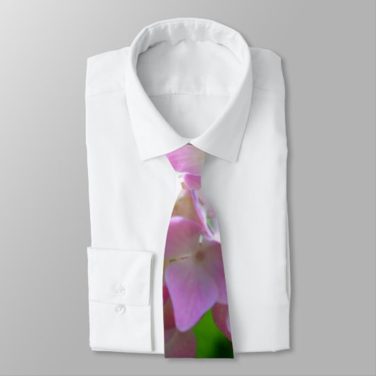 Cravate rose pastel jaune violet hydrangée fleurs Mariée (Attaché)
