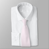Cravate Rose pastel uni  (Attaché)