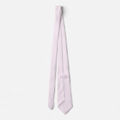 Cravate Rose pastel uni  (Dos)