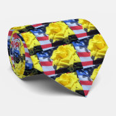 Cravate Rose patriotique (Roulé)