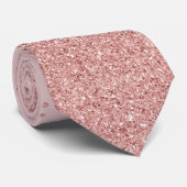 Cravate Rose Pink Faux Parties scintillant Sparkles Mariag (Roulé)