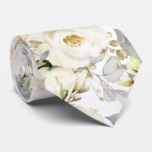 Cravate Rose PixDezines Watercolor Alabaster (Roulé)