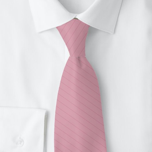 Cravate Rose Poussiéreux à Rayures