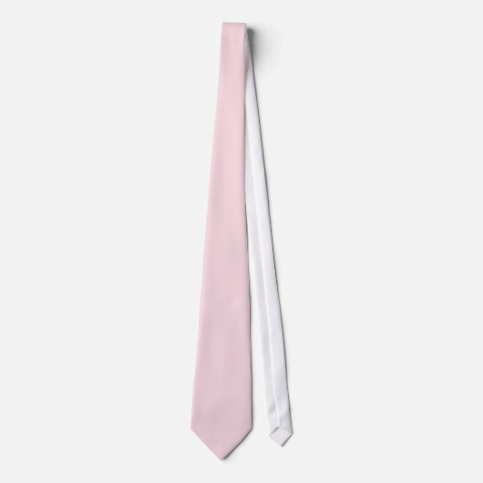 Cravate Rose quartz rose clair, ajoutez un monogramme (Devant)