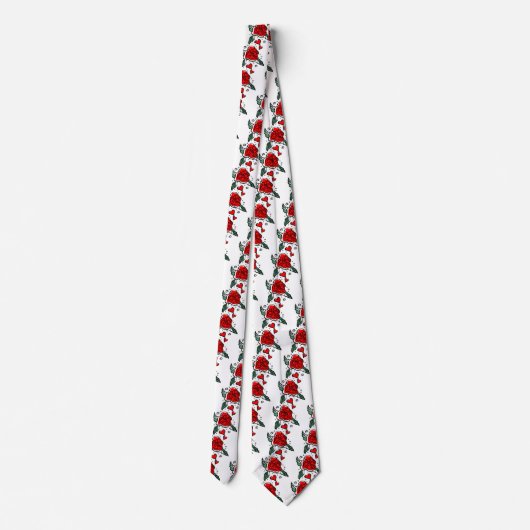 Cravate Rose Red Valentine (Dos)