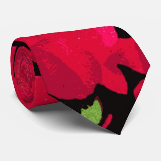 Cravate Rose Romantic (Roulé)