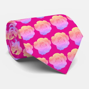 Cravate Rose rose chaud Motifs Abstraits Cadeau Favor