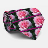 Cravate Rose rose rose (Roulé)