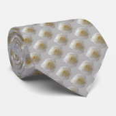 Cravate rose Roses blanches cravate Rose argent cr (Roulé)