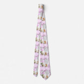 Cravate rose Salles Groomsmen Mariage Comment Aime (Dos)