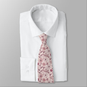 Cravate rose vif pour hommes avant-gardistes