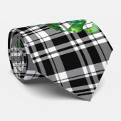 Cravate Rose vintage -Plaque noire (Roulé)