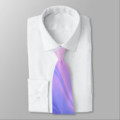 Cravate Rose Violet Abstrait Ondulé (Attaché)