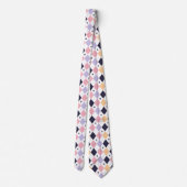 Cravate Rose violet diamant avec araignée (Dos)