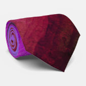Cravate Rose-violet, Lignes, Abstrait (Roulé)